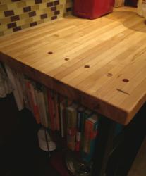 The hard maple bowling lanes salvaged by Pioneer Millworks and crafted into countertops are an exciting bit of bowling history.
